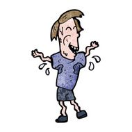 Cartoon Man Sweating N5