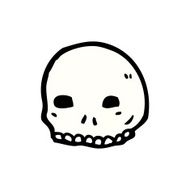 cartoon skull symbol N41