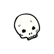 cartoon skull symbol N42