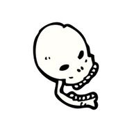cartoon skull symbol N44