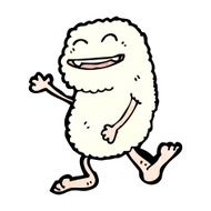 cartoon furry yeti monster