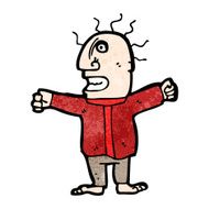 cartoon angry man N117