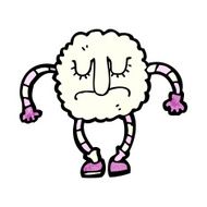 cartoon cloud monster N20