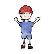 cartoon boy in hat N8