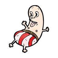cartoon bean man N2