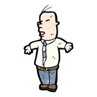 cartoon bald man N28