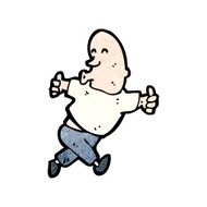 cartoon bald man N30