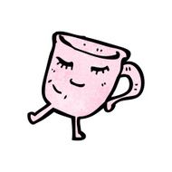cartoon tea cup N37