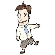 cartoon smarmy salesman N2