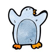 Cartoon penguin N78