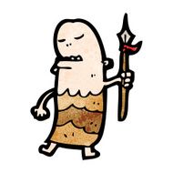 cartoon tribal man N20