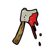 cartoon bloody axe N26