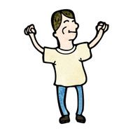 happy cartoon man N12