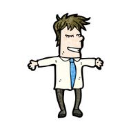 happy cartoon man N14