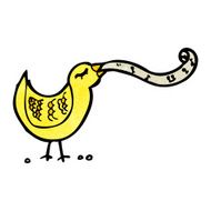 singing bird cartoon N11