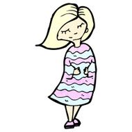 cartoon blond girl N11