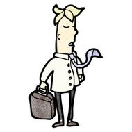 cartoon office man N27