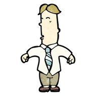 cartoon office man N28
