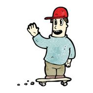 Cartoon Skater Boy N14