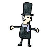 cartoon shocked victorian man N2