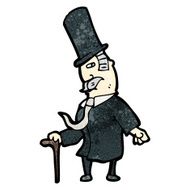 cartoon victorian gentleman N9