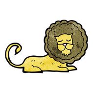 cartoon roaring lion N7