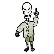 cartoon funny skeleton N4