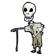 cartoon funny skeleton N5