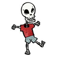 cartoon funny skeleton N6