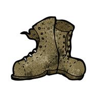 cartoon old work boots N2