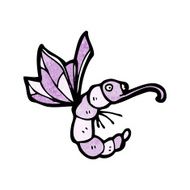 funny cartoon butterfly N17