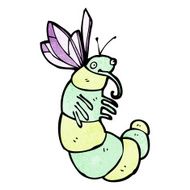 funny cartoon butterfly N18