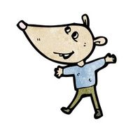 cartoon rat in clothes N2