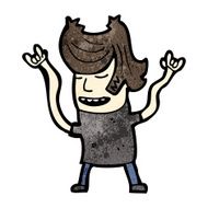 cartoon man rocking out N6