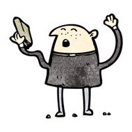 cartoon priest preaching N2