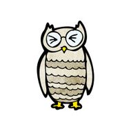 Cartoon Owl N166
