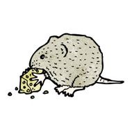 mouse and cheese illustration N3