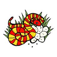 snake on nest of eggs N2