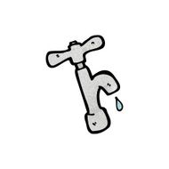 cartoon dripping faucet N8