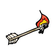 Flaming Arrow Cartoon N6