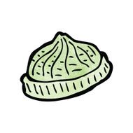 knitted hat cartoon N5
