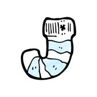cartoon striped sock N3