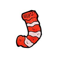cartoon striped sock N4