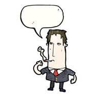 Cartoon Man Smoking N5