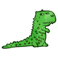 cartoon dinosaur N158