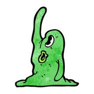 cartoon slime blob monster N11
