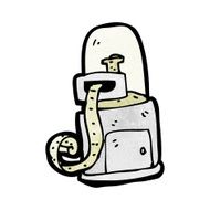 cartoon stock ticker machine N2