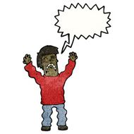 cartoon frightened man N120
