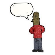 cartoon man narrowing eyes N36