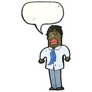 cartoon office man complaining
